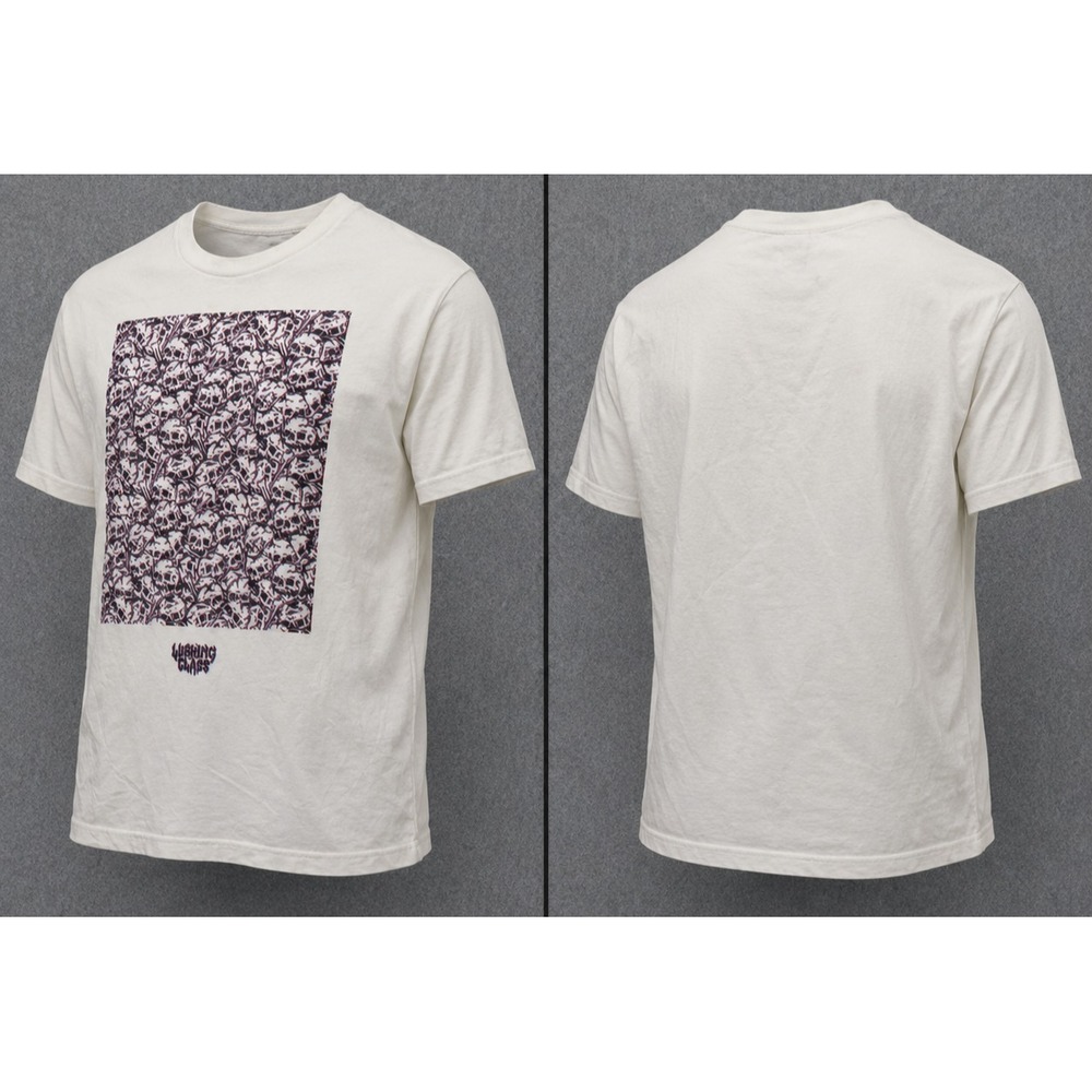 Vintage Lurking Class Sketchy Tank Shirt Mens M White 3D Skulls Streetwear Y2K